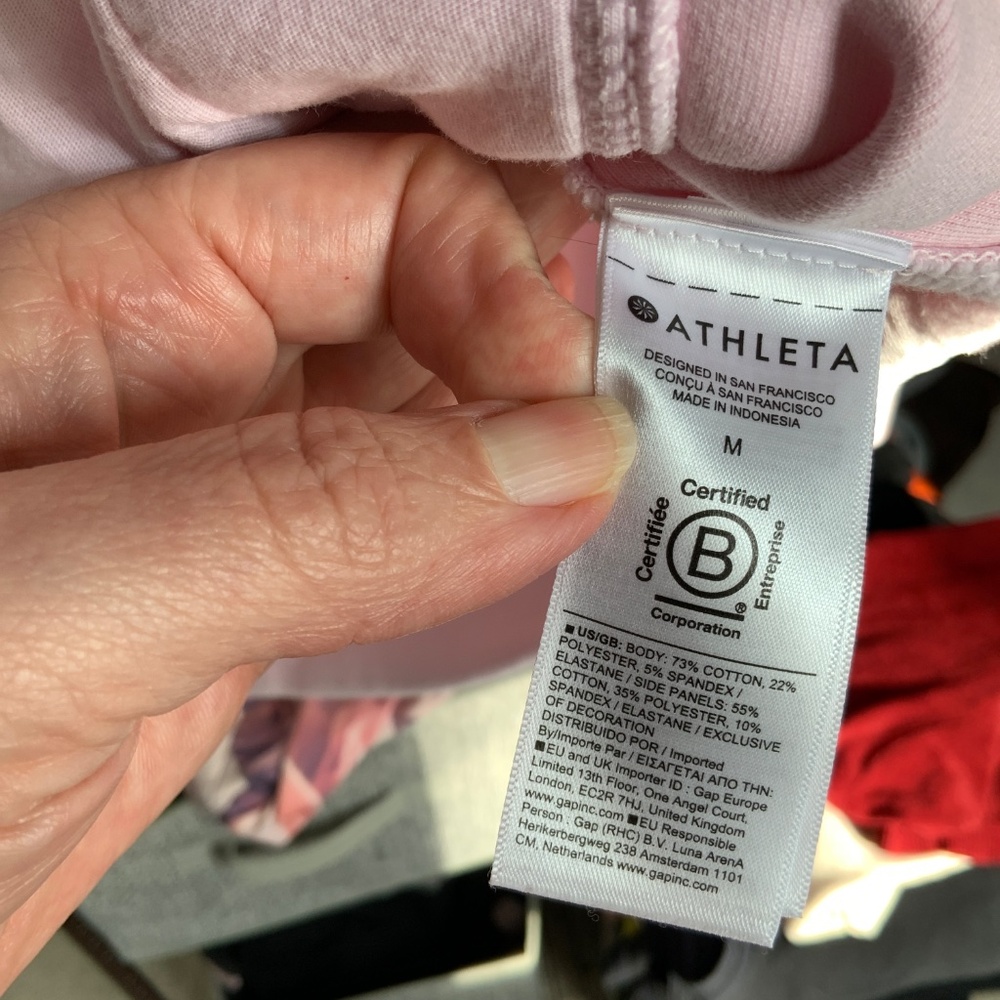 Women’s 1/2 zip sweatshirt size medium. Light pink - Picture 7 of 7